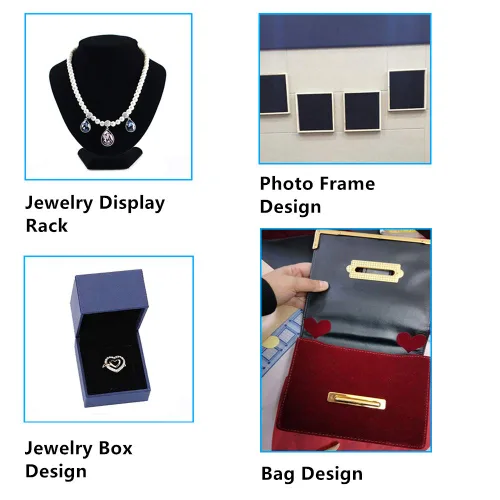 Vista 6 de BENECREAT - 20 hojas adhesivas de terciopelo, reverso adhesivo, hojas A4 (21 cm x 30 cm), autoadhesivas, duraderas y resistentes al agua, multiusos