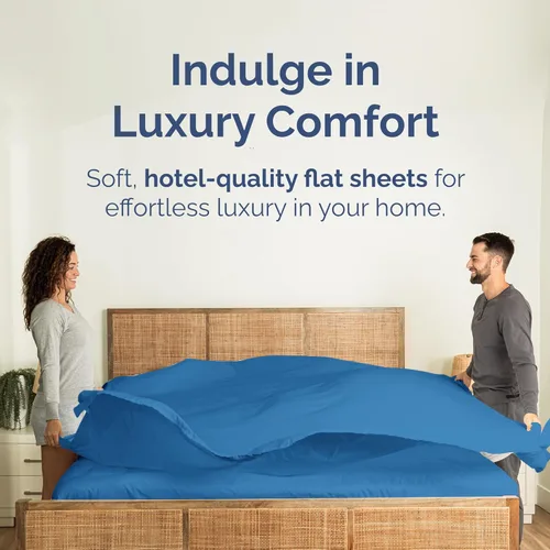 Vista 266 de Sábana encimera de bolsillo profundo, más suave que el algodón egipcio, 1 sábana encimera para colchón tamaño Queen