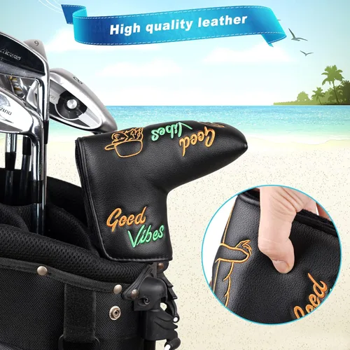 Vista 6 de Craftsman Golf Blade Putter Headcover Imán Cierre magnético Divertido Animal Diverso Diseño para su elección