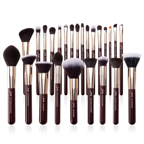 Vista 14 de Jessup - Conjunto de brochas de maquillaje profesional de 25 piezas, brochas cosméticas para base en polvo, colorete, sombra de ojos, mezcla