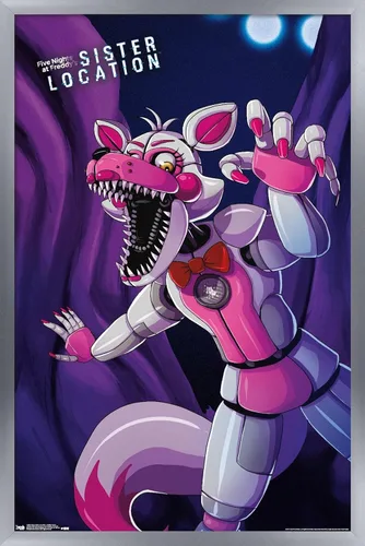 Vista 10 de Trends International Five Nights at Freddy's: Sister Location - Póster de pared Funtime Foxy, 22.375 x 34 pulgadas, versión sin marco
