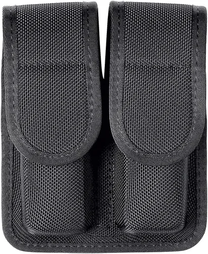 Vista 5 de TAFTACFR Funda moldeada de doble bolsa para cargadores con cargadores de doble y simple apilamiento .380, 9mm y 40 Cal para S&W M&P Ruger Glock