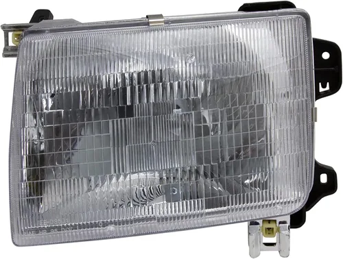 Vista 140 de TRQ Juego de Conjunto de Ensamble de Faros de 2 Piezas de Desempeño Halógeno con Marco Cromado Conductor y Lado del Pasajero Compatible con Mercedes