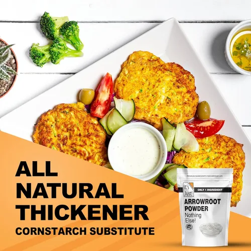 Vista 5 de It's Just - Polvo de Raíz de Flecha, 8oz (226g), Espesante Natural, Sin Gluten, Sin Lácteos, Sin OGM, Sustituto de Maicena