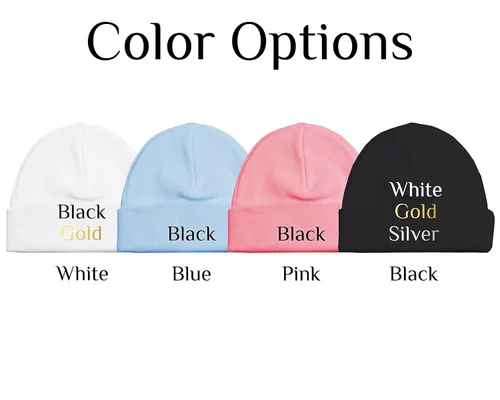 Vista 2 de Gaming Baby Hat - Dungeon Crawler (Black Fabric - Gold Design)