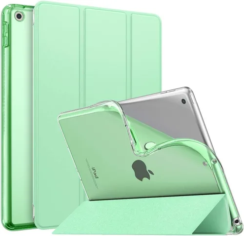 Vista 30 de MoKo Funda para Nuevo iPad de 9ª/8ª/7ª generación (2021/2020/2019), TPU suave translúcido esmerilado, carcasa trasera delgada, funda protectora