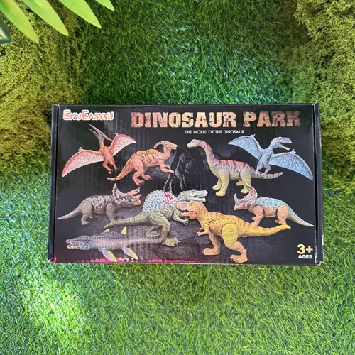 Vista 9 de EKU Juguetes de Dinosaurio Pterodáctilo con Aleteo de Alas Juguete Eudimorphodon, Cabeza se Mueve Ataca Brachiosaurus Styracosaurus Figuras