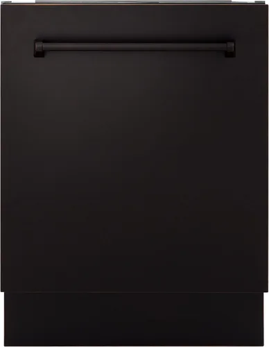 ZLINE - Lavavajillas de bañera alta de 24 pulgadas serie Tallac en bronce aceitado con bañera de acero inoxidable, 51dBa (DWV-ORB-24)