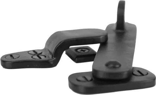 Vista 3 de Brass Valley Traba hacia atrás, de 4 pulgadas, color negro, de bronce fundido.