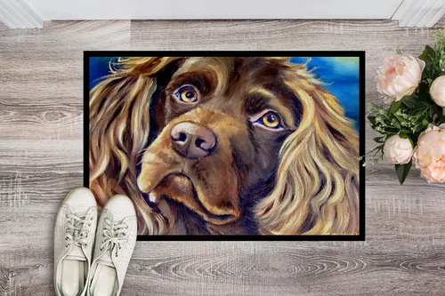 Vista 2 de Tesoros de la Caroline 7402jmat Boykin Spaniel para interiores o exteriores Mat, 24" H x 36" W, multicolor