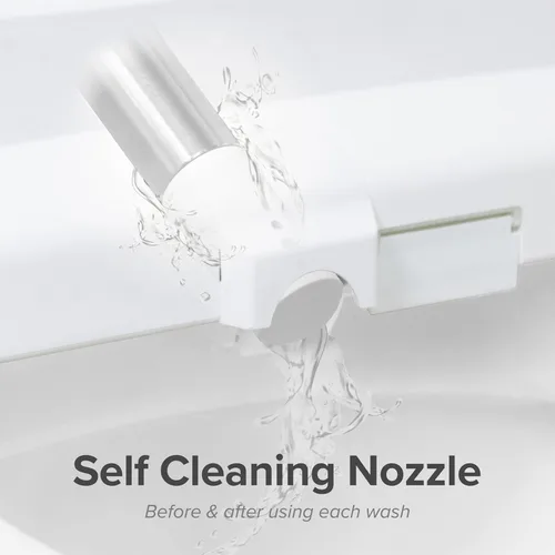 Vista 5 de SmartBidet SB-2600 - Asiento para bidé eléctrico con mando a distancia, con calefacción electrónica, secadora de aire caliente y función de lavado