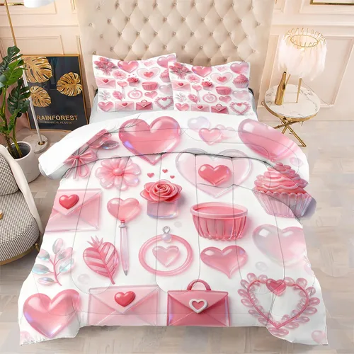 Vista 15 de Blue Wavy Stripes Comforter Set Twin Size 3D Optical Illusion Ocean Wave Bedding Set with 1 Pillowcase & 1 Comforter, Soft Geometric Blue White Bed