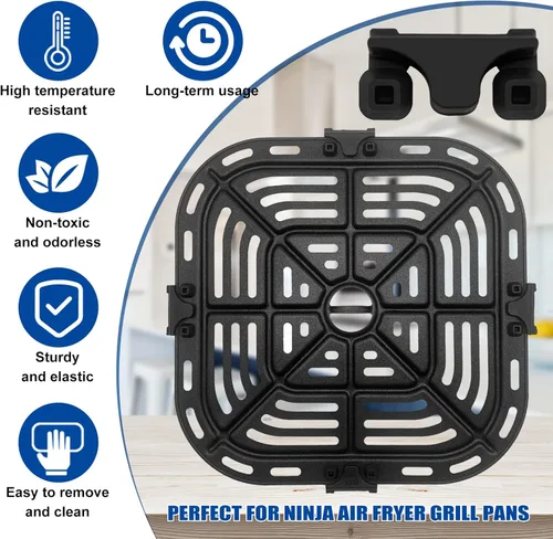 Vista 3 de Parachoques de goma para freidora de aire, 4 piezas de repuesto para freidora de aire Cosori Instant Vortex Gourmia y otras freidoras de aire