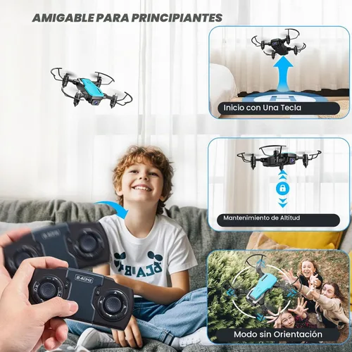 Vista 4 de SIMREX X300C Mini Drone con Cámara 720P HD FPV, Cuadricóptero a Control Remoto Plegable con Mantenimiento de Altitud, Flip 3D, Modo Sin Cabeza