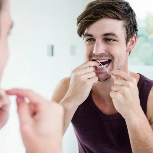Vista 7 de FOMIYES Púas de hilo dental: 1000 palillos de dientes desechables, palillos de plástico de doble cabeza, hilo dental interdental para el cuidado