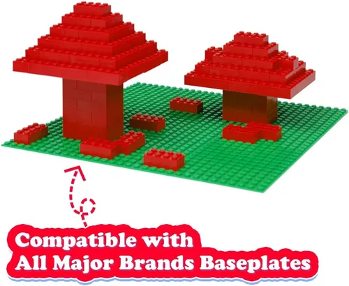 Vista 6 de Ladrillos de construcción clásicos, 100 piezas de bloques de construcción de 2 x 4, juguetes de construcción creativos STEM compatibles con todas
