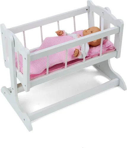 Vista 6 de Badger Basket Cama de Muñeca Heredera con Manta Para Muñecas de 18-20 Pulgadas Diseño Clásico para Juego Imaginativo