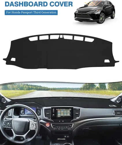 Vista 248 de FIILINES - Cubierta para tablero, accesorio para tablero de malla antideslizante, parasol sin reflejos y protector compatible con Toyota Tundra