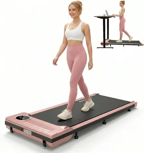 ANCHEER Walking Pad Treadmill with Incline - Foldable Walking Pads with Handle Bar, Compact Portable Under Desk Treadmills for Home Small Spaces,