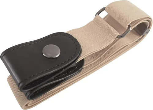 Vista 3 de Buckle-Less No Bulge Invisible Waist Belt Adjustable Free Size Comfortable Elastic Belt for Women or Men