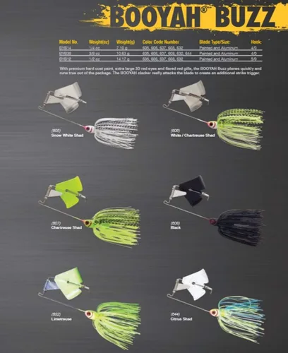 Vista 3 de Booyah Señuelo de pesca Buzz Buzzbait Bass Negro