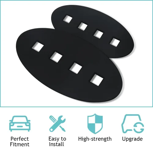 Vista 5 de BestEvMod Compatible con Ioniq 5 2022-2025 Juego de emblemas de código Morse delantero y trasero de 2 piezas (Mate negro hueco)