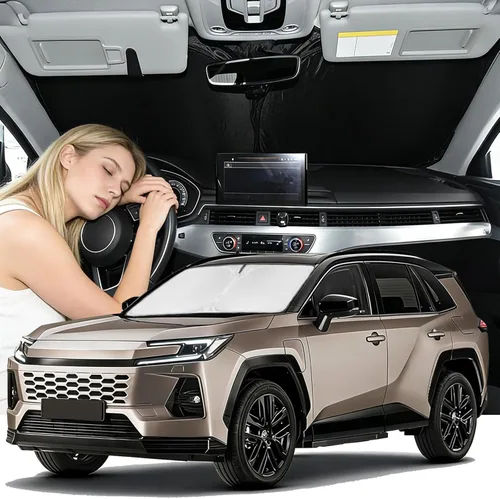 Vista 72 de para Dodge RAM 1500 2019-2024 2025 2026 Parasol Parasol para Parabrisas Cubierta - 4 Capas Parasol para Ventana Delantera para RAM1500 2Puertas