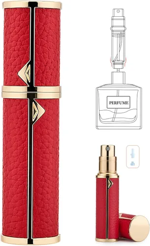 Vista 9 de Mini botella recargable de perfume, atomizador portátil de colonia, dispensador de perfume de bolsillo lujoso, herramienta de transferencia