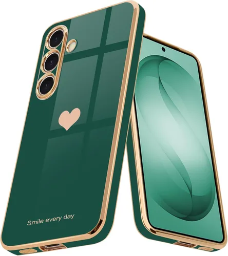 Vista 34 de Teageo para Samsung Galaxy A15 4G 5G Funda para mujeres y niñas, diseño de corazón de amor, lujoso brillo, cubierta trasera suave, parachoques