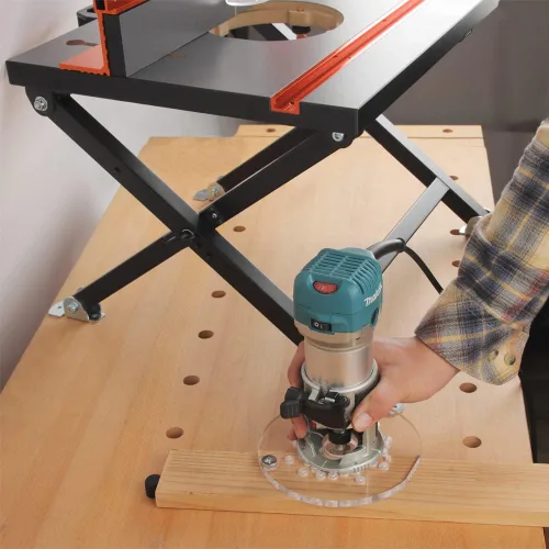 Vista 5 de Mesa de enrutador plegable con soporte ajustable