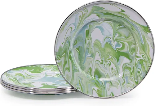 Vista 16 de Golden Rabbit Enamelware Sandwich Plates, 8.5 inch, Americana, Set of 4