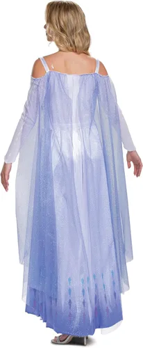 Vista 2 de Disguise Disfraz de Frozen Snow Queen Elsa Deluxe para mujer Como se muestra
