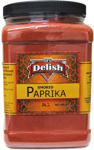 Vista 2 de Its Delish - Pimentón ahumado gourmet en polvo, contenedor reutilizable jumbo de 32 onzas, especias a granel de alta calidad, gran sabor y aroma