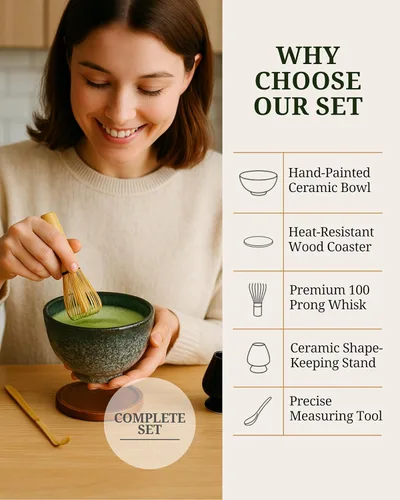 Vista 9 de APEX S.K. - Juego de batidor de matcha de cerámica Chawan Matcha Bowl Speckled Dark Grey Matcha Cup Set Matcha Juego de batidor y tazón para 2 tazas