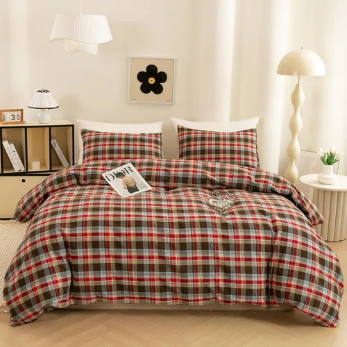 Vista 28 de ECOCOTT Juego de funda de edredón de 3 piezas, 100% algodón lavado, 1 funda de edredón con cremallera y 2 fundas de almohada, ultrasuave