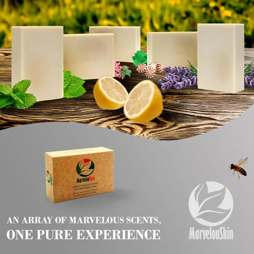Vista 6 de Barra de jabón de eucalipto y limón, sarga de res alimentada con pasto con aceite esencial de eucalipto y limón, limpiador refrescante para cara