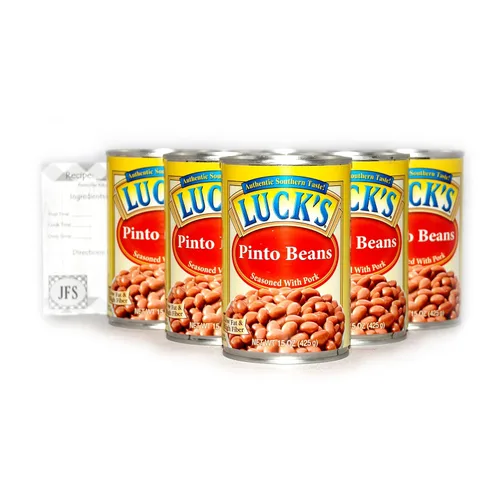 Lucks Frijoles pintos con cerdo – 6 latas de 15 onzas de frijoles pintos enlatados, paquete de 6 frijoles pintos enlatados, paquete de 6 unidades