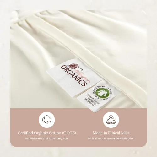 Vista 7 de Protector de colchón orgánico impermeable Cal King – Protector de colchón 100% impermeable con protección de triple capa extrasuave, silencioso