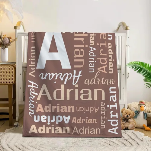 Vista 103 de Manta de bebé personalizada, Manta de bebé personalizada con nombre, manta de bebé personalizada con nombre, manta de bebé personalizada para bebé