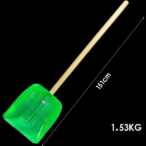 Vista 2 de Pala de nieve herramienta de eliminación de nieve, pala de nieve de carretera, resistente al desgaste, placa de hierro para entrada, jardín, coche