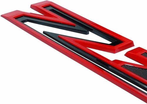 Vista 5 de 2 calcomanías de repuesto para guardabarros laterales Z71 RH LH LH de gran tamaño para Chevy Silverado 2019-2021 (negro rojo)