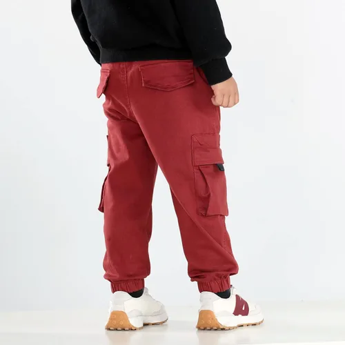 Vista 9 de MINI PANDA Pantalones para niños pequeños pantalones negros para niños o niñas 2 piezas