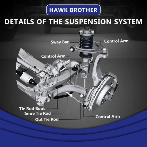 Vista 7 de Brazo de control, repuesto para brazo de control delantero inferior con kit de suspensión de rótula compatible con Dodge Charger 2011-2019, Dodge