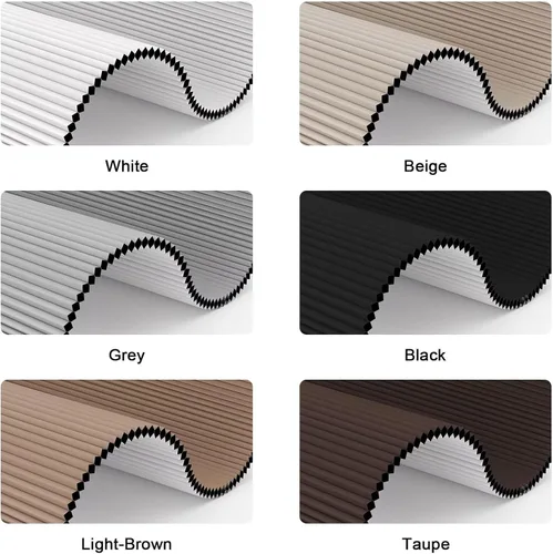 Vista 7 de MYshade Persianas celulares opacas sin cordones, con diseño de panal para ventanas de interior, persianas de oscurecimiento de habitación, para casa