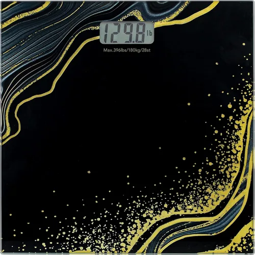 Vista 7 de Bath Bliss Báscula digital de vidrio Báscula de peso corporal para baño y hogar Medida de peso máximo 330 lb/150 kg Báscula de vidrio templado