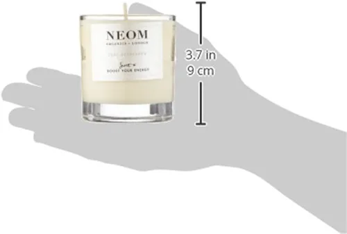 Vista 3 de NEOM - Vela perfumada Feel Refreshed, 1 mecha, limón y albahaca, vela de aromaterapia de aceite esencial, aroma para aumentar tu energía