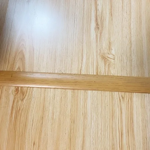 Vista 6 de Tira de transición de suelo de madera con moldura en T, flauta reductora de puerta para cocina, dormitorio, balcón, protector de borde de alfombra