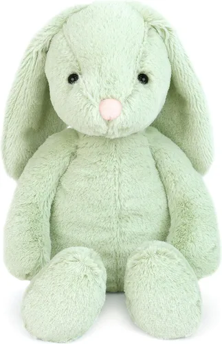 Vista 9 de MON AMI Faith Bunny - Animal de peluche grande Conejo de peluche suave y tierno de 17 pulgadas Elegante conejo abrazable para jugar, coleccionar