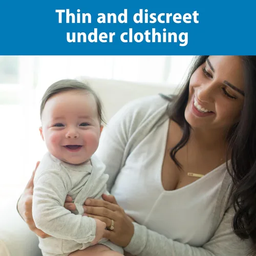 Vista 5 de Dr. Brown's Almohadillas absorbentes desechables de un solo uso para lactancia materna y fugas, paquete de 60