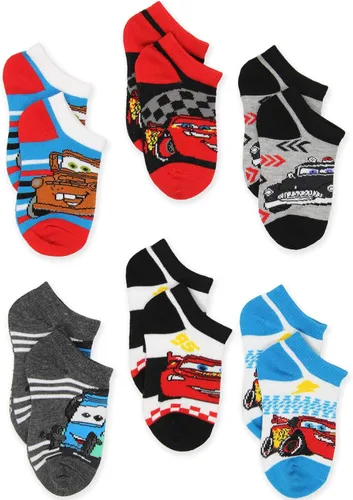 Vista 3 de Disney Cars - Juego de calcetines para niños pequeños